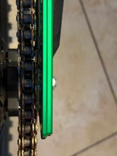 Customer photo review of Aluminum Chain Cover for E-Ride Pro