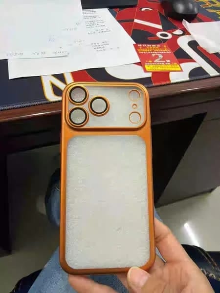 Customer photo review of LuxuryKase Hybrid Frosted Clear Case | Matte Hard Back Cover | Metallic Frame | Shockproof Slim Design | Anti-Fingerprint | In-Built Camera Lens Protection For iPhone
