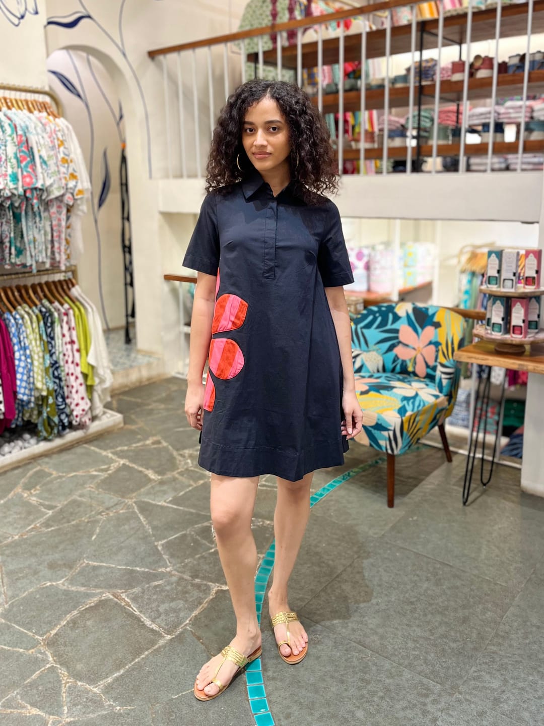 Customer photo review of Celeste Applique Cotton Tunic