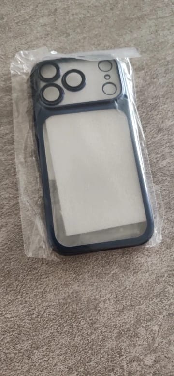 Customer photo review of LuxuryKase Hybrid Frosted Clear Case | Matte Hard Back Cover | Metallic Frame | Shockproof Slim Design | Anti-Fingerprint | In-Built Camera Lens Protection For iPhone