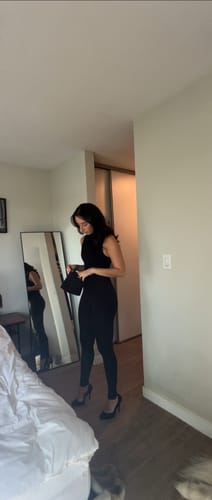 Customer photo review of NW Sleeveless Sculpt Jumpsuit