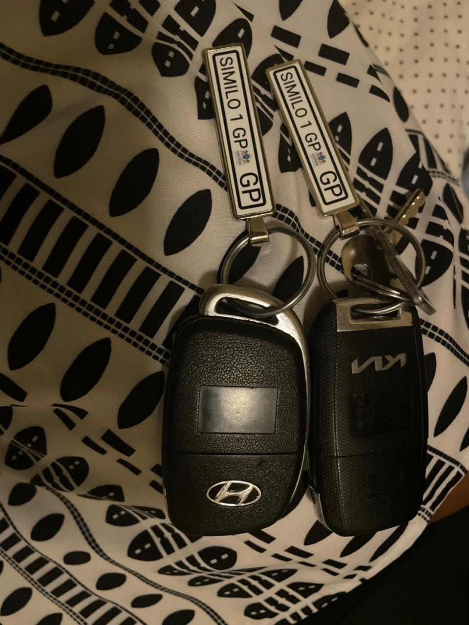 Customer photo review of Number Plate Keyring