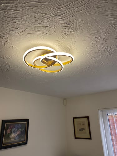 Customer photo review of LED Twist Ceiling Light with Knot Design