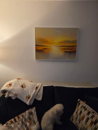 Customer photo review of Ocean And Sky Abstract Wall Art #OS064