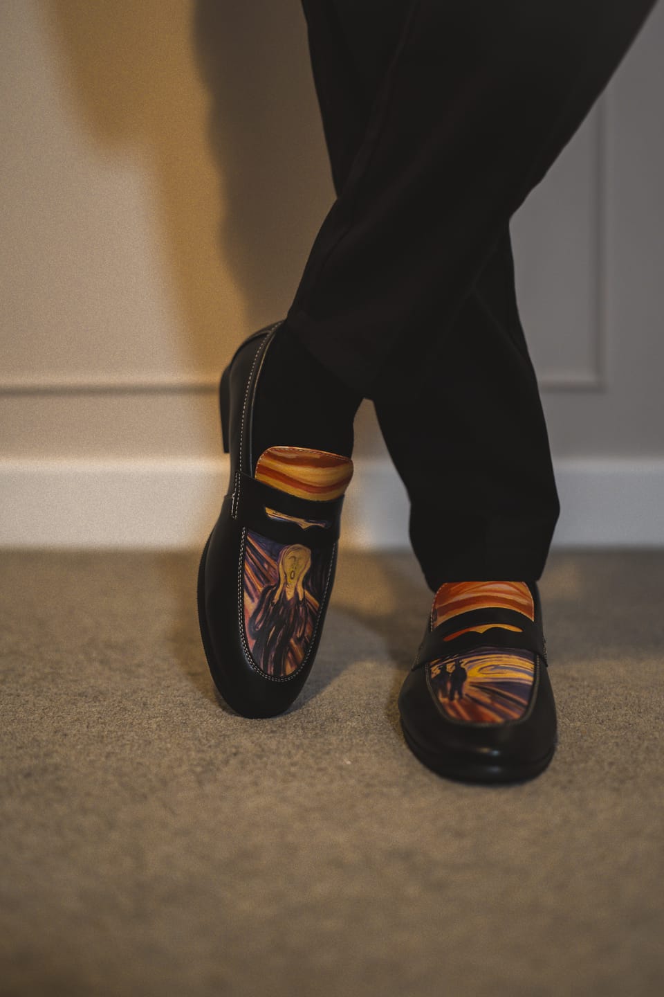 Customer photo review of The Scream, Edvard Munch Loafers