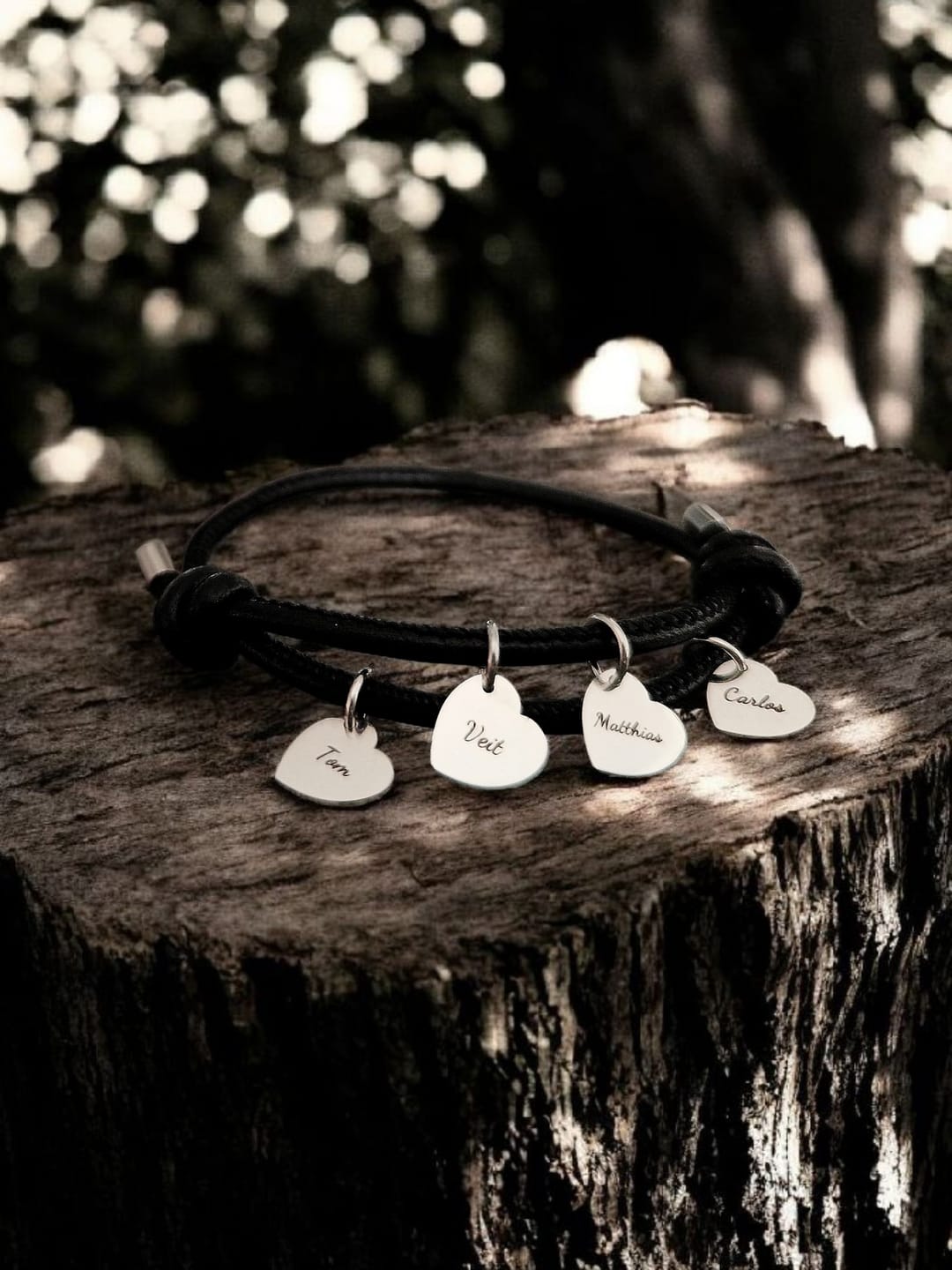 Customer photo review of Meine Liebsten - Familien-Lederarmband