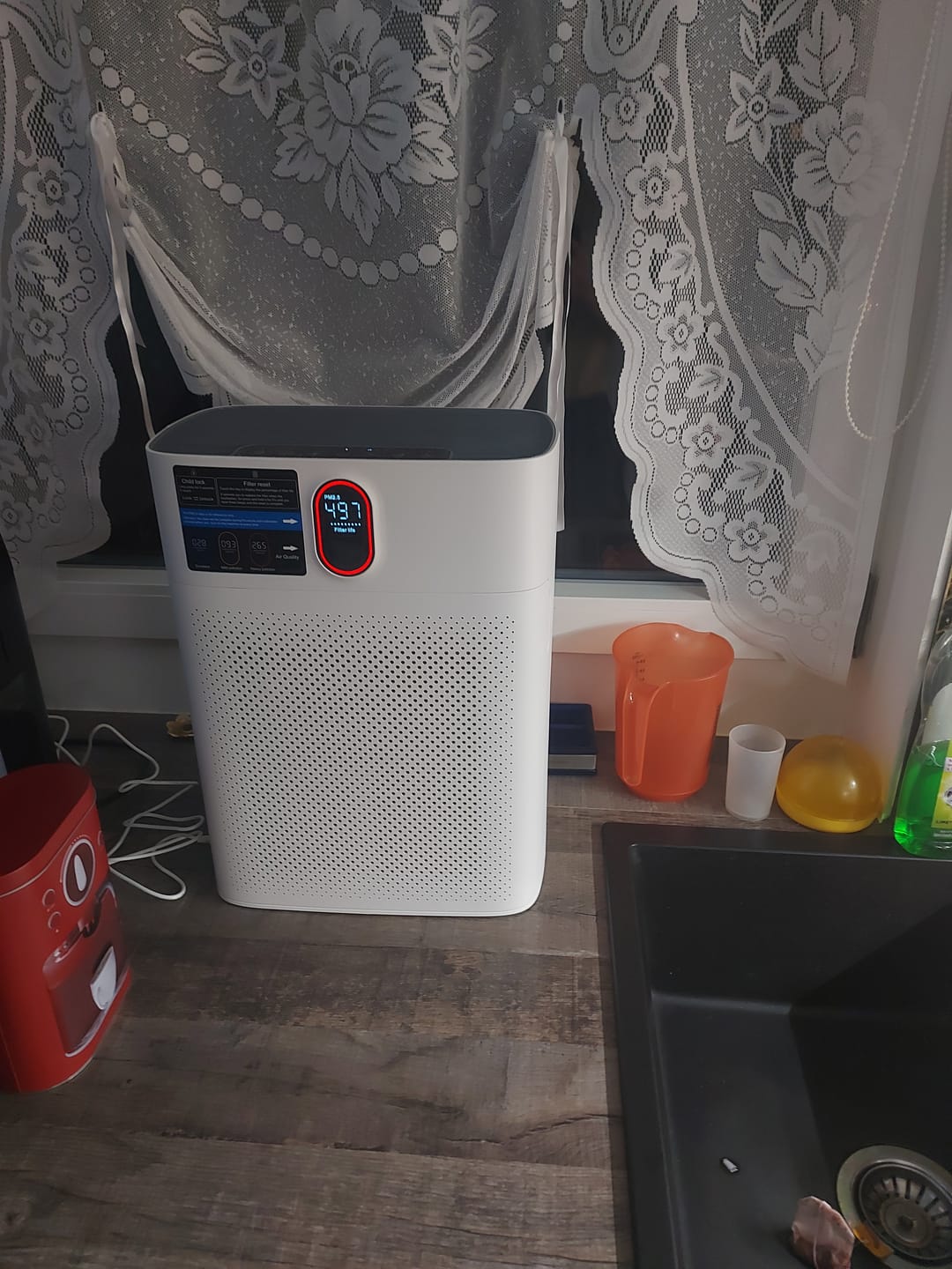 Customer photo review of Smart Luftreiniger V1 Pro – Leistungsstarke HEPA-Filterung mit PM2.5-Sensor, App- und Sprachsteuerung für saubere Raumluft