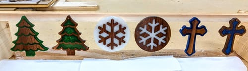 Customer photo review of October Kit- Epoxy Christmas Ornaments