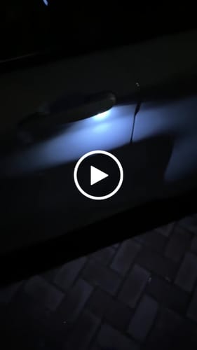 Customer video review of BMW LED DOOR LIGHTS