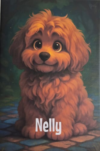 Customer photo review of Haustier Cartoon - Individuelle Leinwand