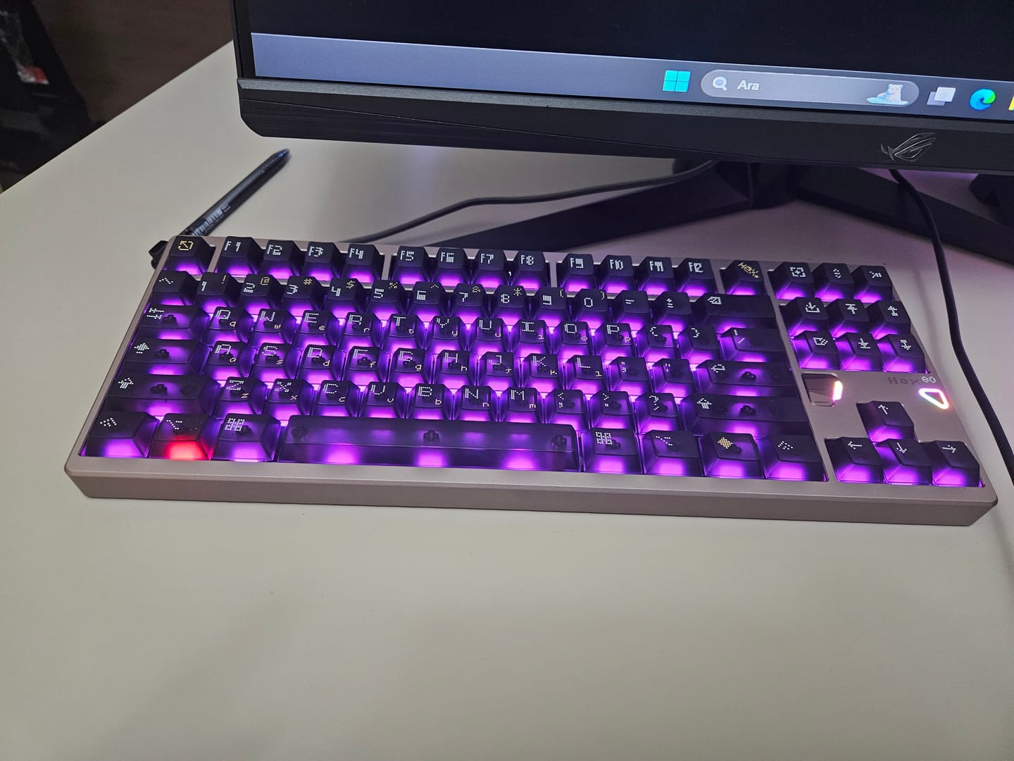 Customer photo review of ATK x QK Hex80 Alüminyum Klavye (Manyetik Switch / HE)