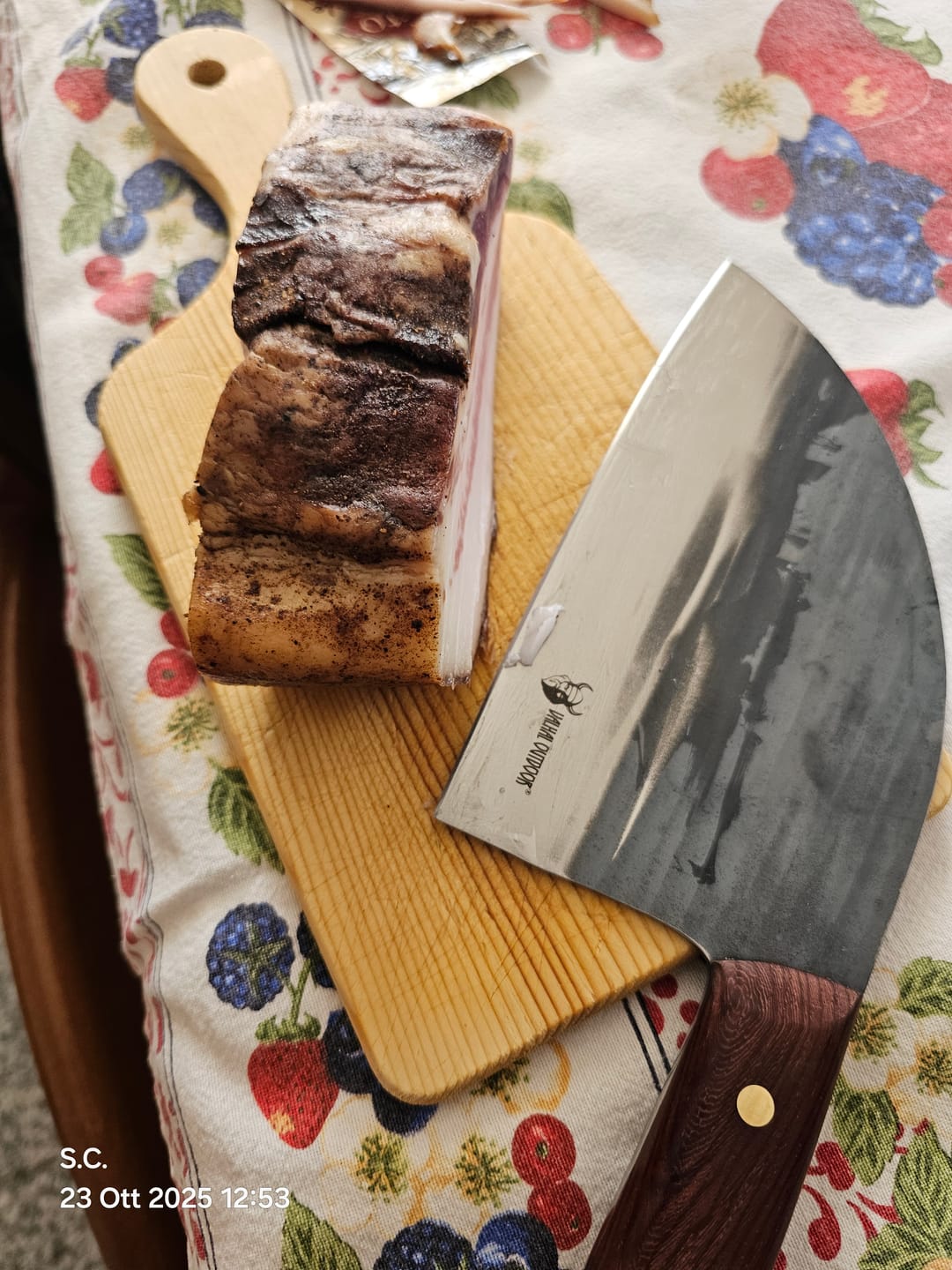 Customer photo review of Guanciale