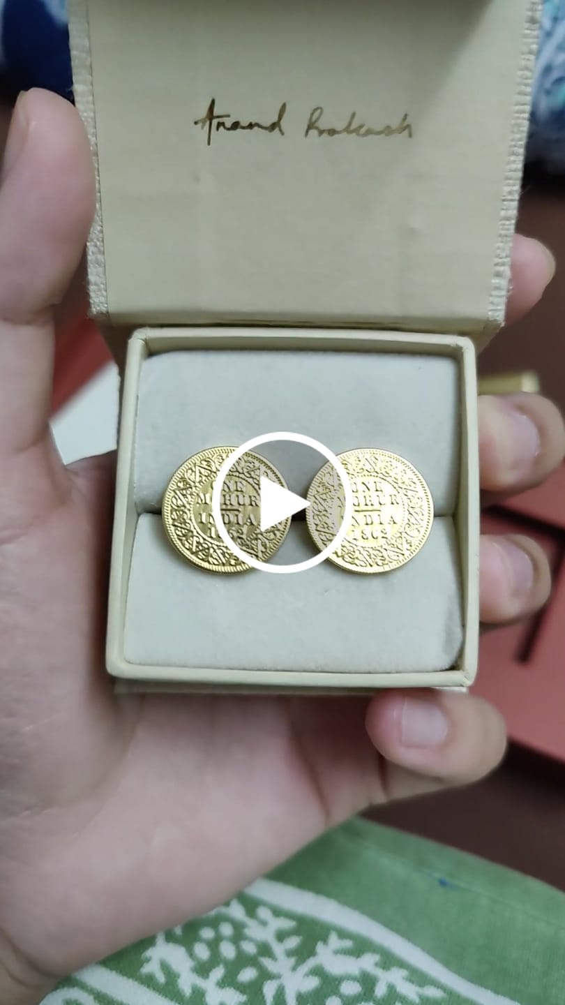 Customer video review of Cufflinks One Mohur - Goldplated