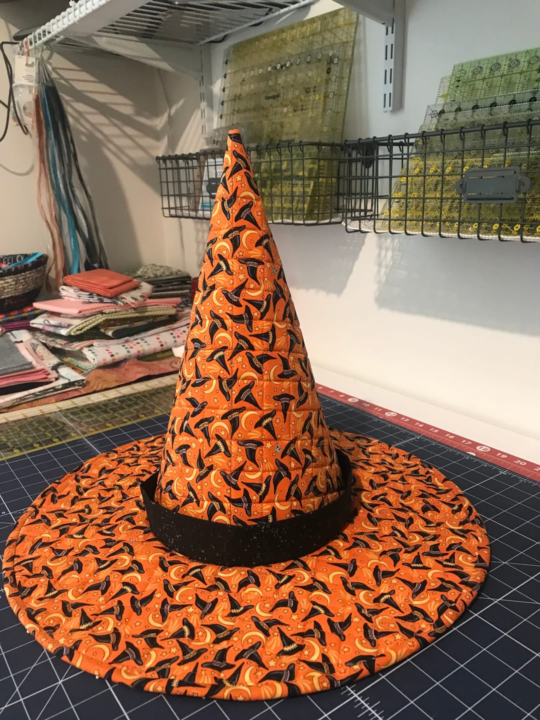 Customer photo review of Spellbound Quilted Witch Hat Sewing Pattern | Digital PDF Pattern