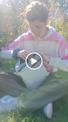 Customer video review of Custom Embroidered Photo Hoodie Final Sale