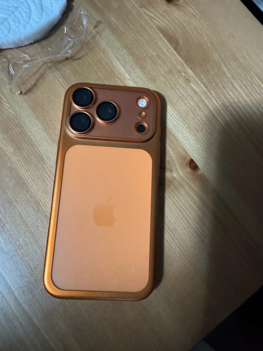 Customer photo review of LuxuryKase Hybrid Frosted Clear Case | Matte Hard Back Cover | Metallic Frame | Shockproof Slim Design | Anti-Fingerprint | In-Built Camera Lens Protection For iPhone
