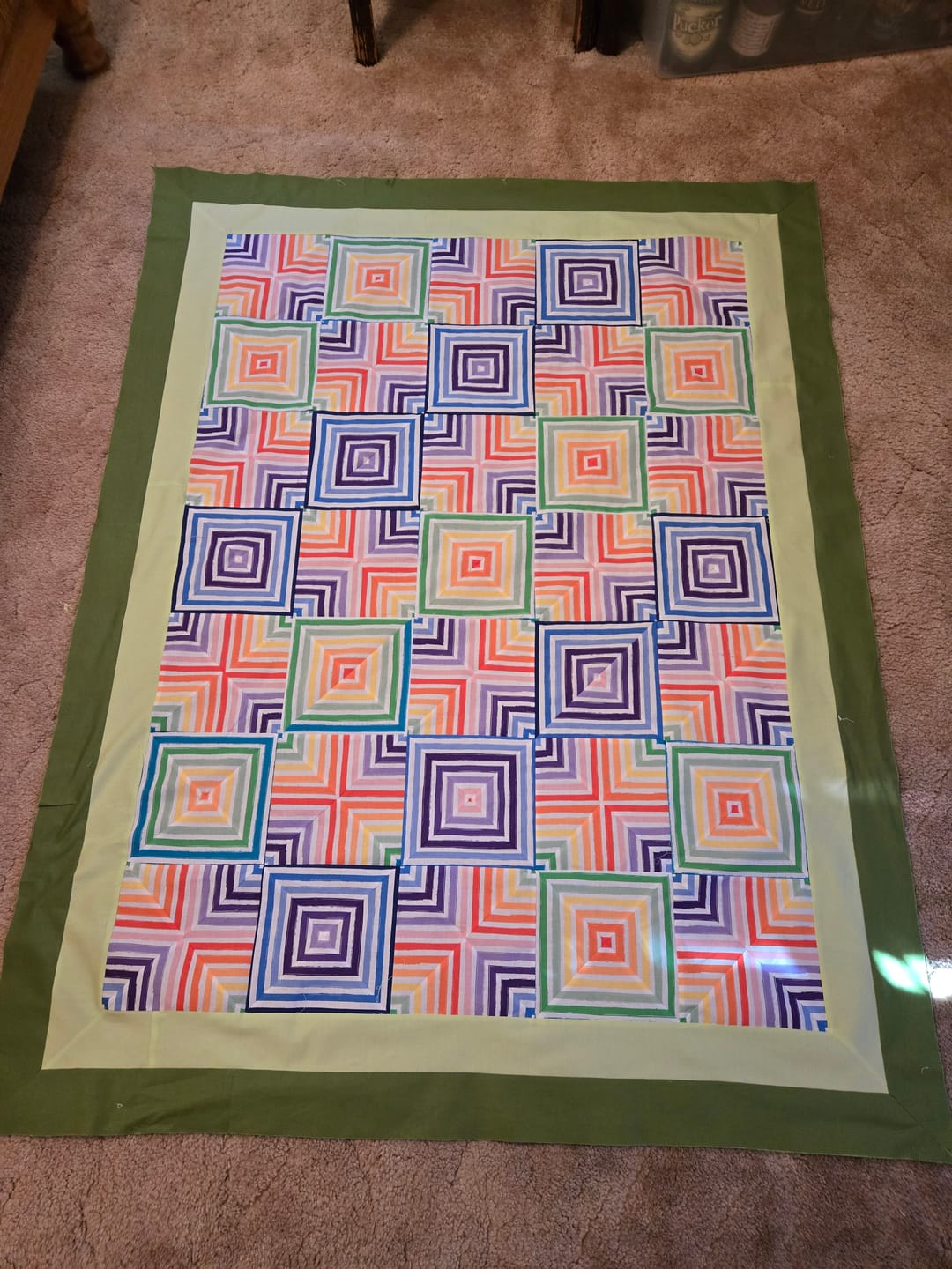 Customer photo review of Over the Rainbow Stripes Fabric