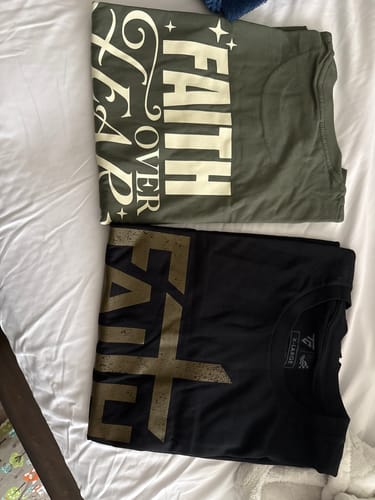 Customer photo review of FEARLESS TEE