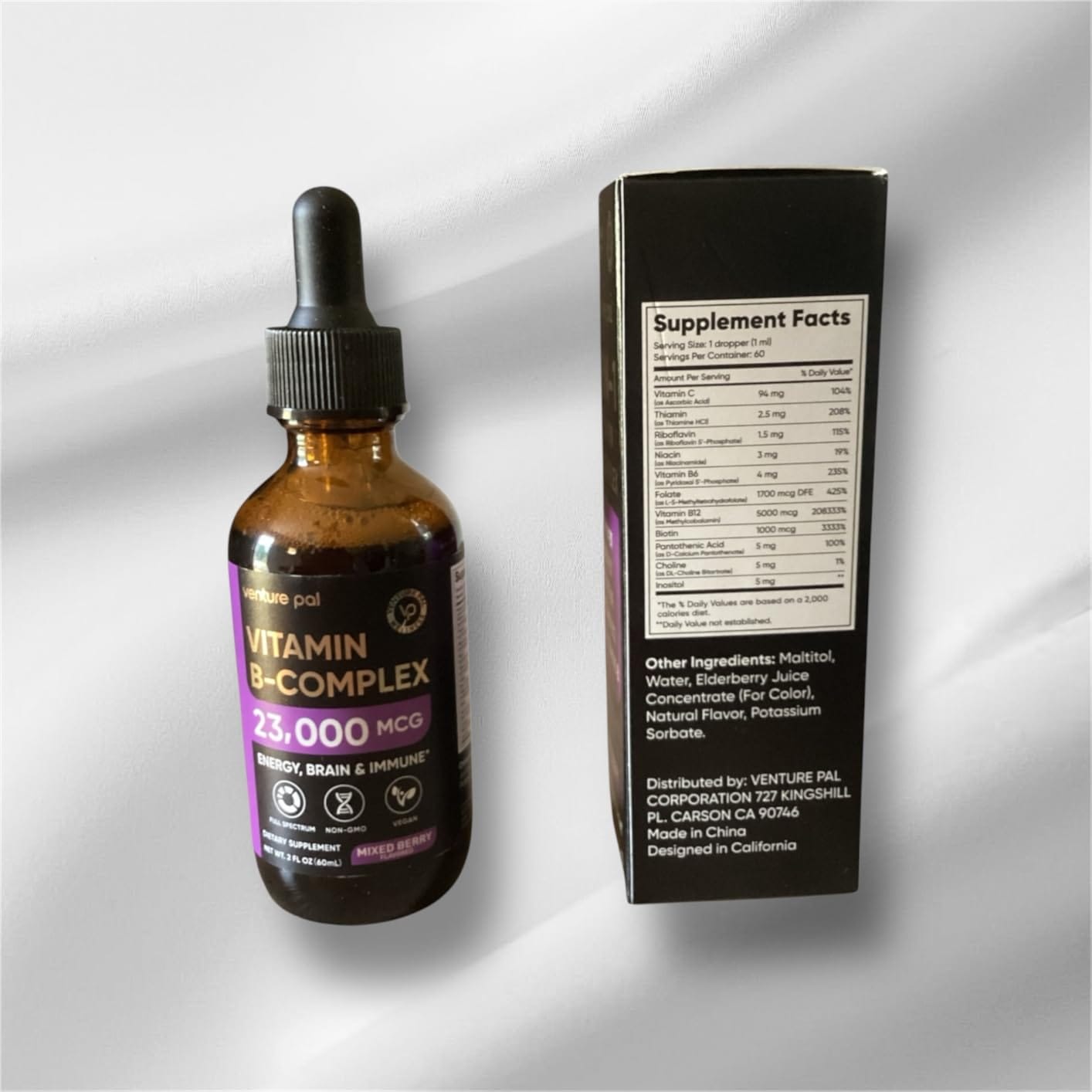 Customer photo review of Vitamin B - complex - Mixed Berry - 200 mcg Liquid Drops