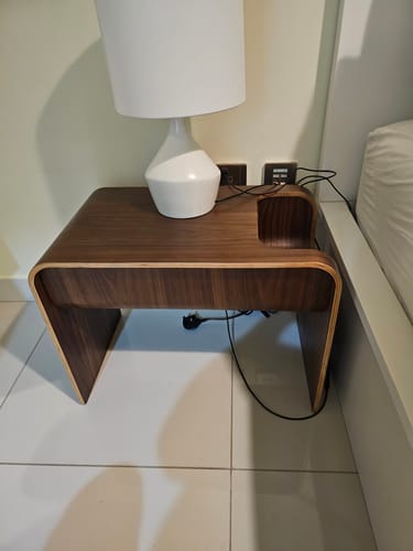 Customer photo review of Matt plywood and veneer Side Table BP0639-WAL
