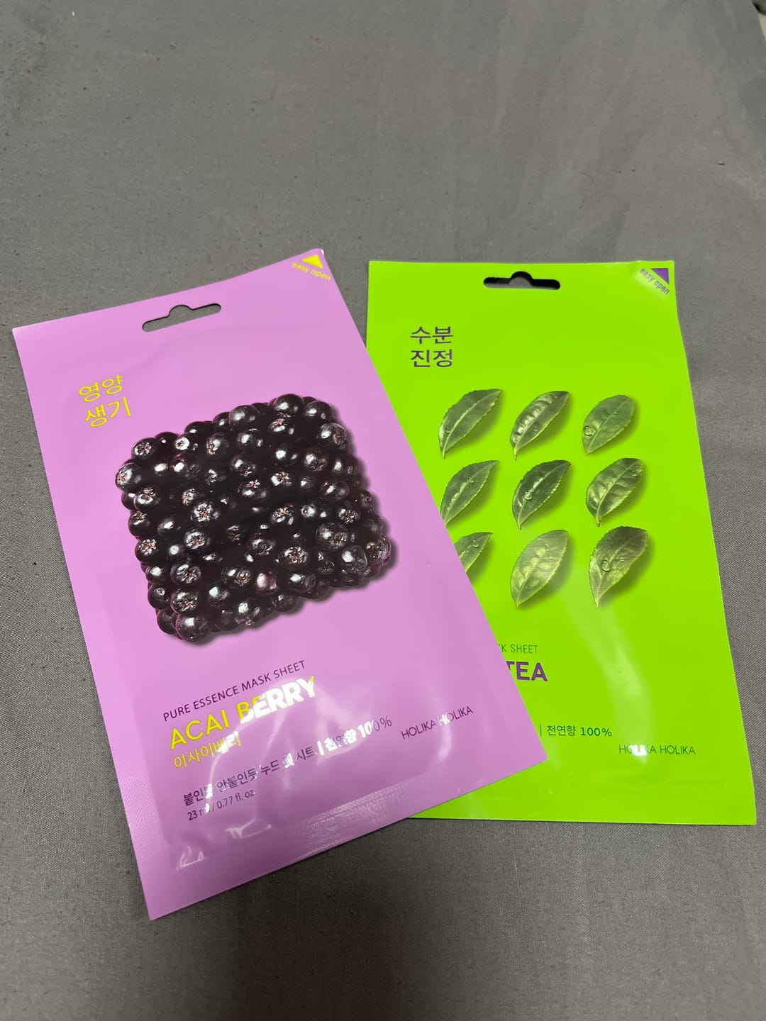 Customer photo review of Auduma maskas Holika Holika Pure Essence Mask Sheet