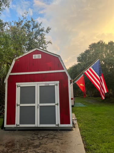Customer photo review of 3' x 5' Bennington Flag Set