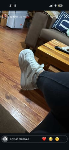 Customer photo review of Zapatilla Roma Plataforma Plateada Mujer 53750
