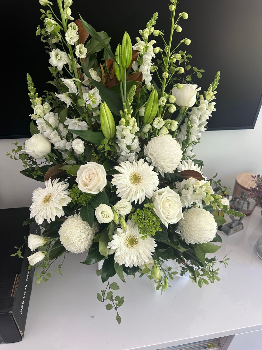 Customer photo review of Blank Canvas Arrangement