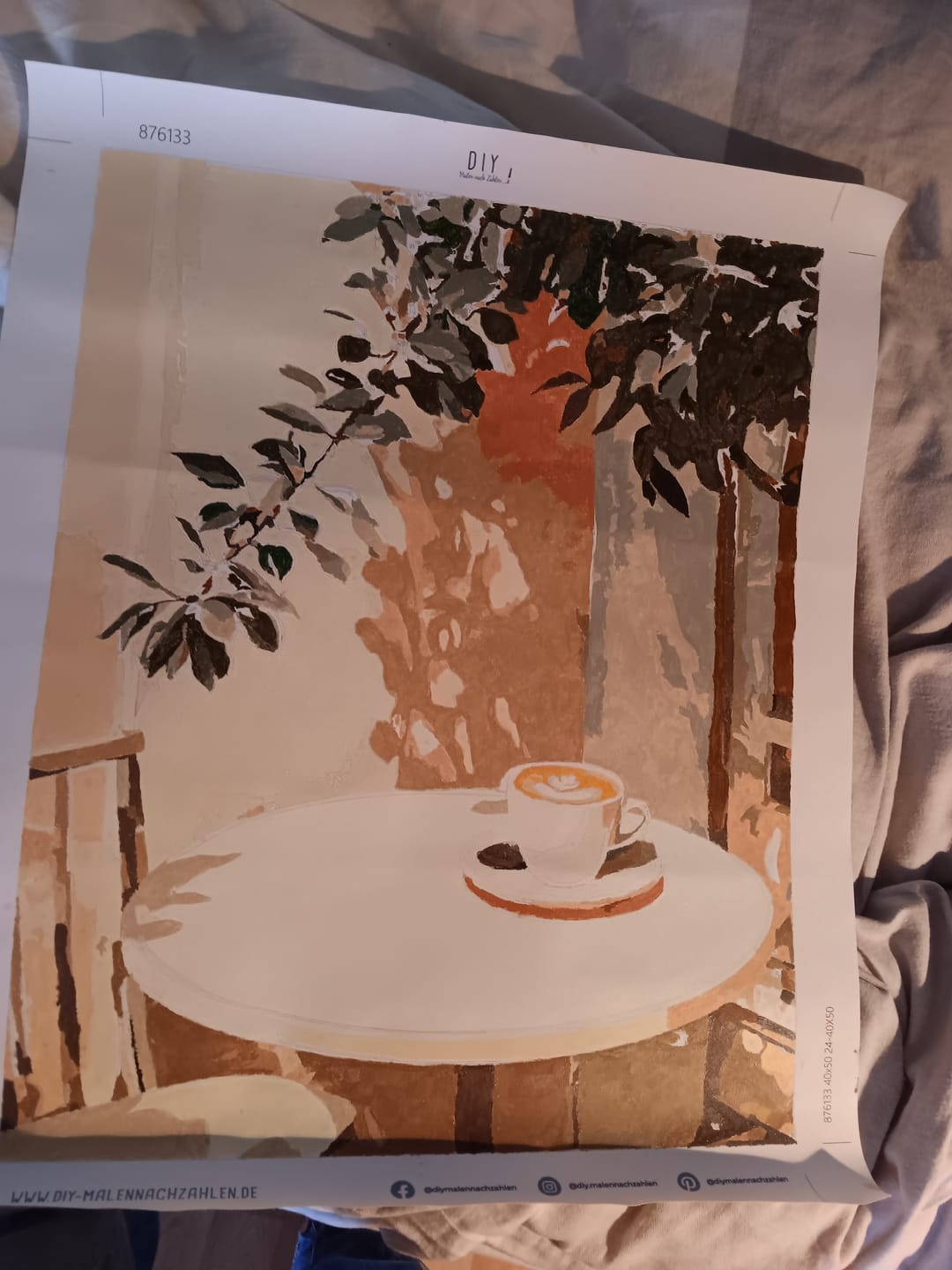 Customer photo review of Malen nach Zahlen - Morgenkaffee