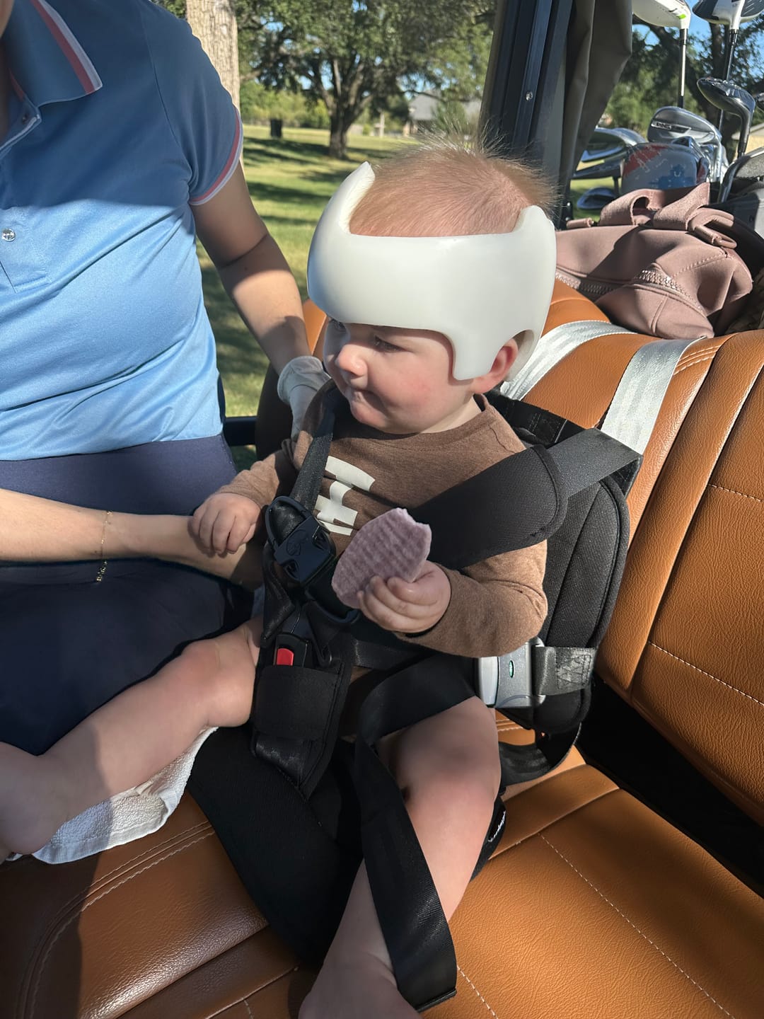 Customer photo review of Child Positioner for Golf Carts 5 Point Harness