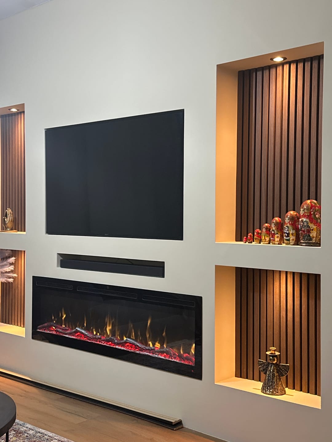 Customer photo review of Akoestische panelen 270x60 cm - Eiken Dark Walnoot