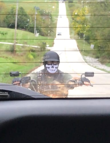 Customer photo review of Smallest & Lightest DOT Polo Helmet- Matte Black