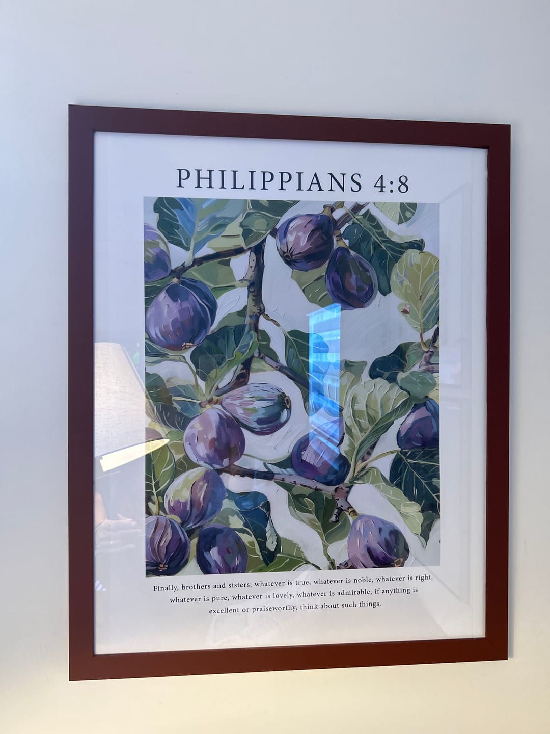 Customer photo review of Philippians 4:8 Print