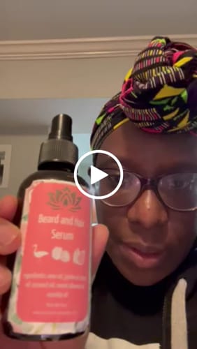 Customer video review of Beard & Hair Serum with Emu Oil