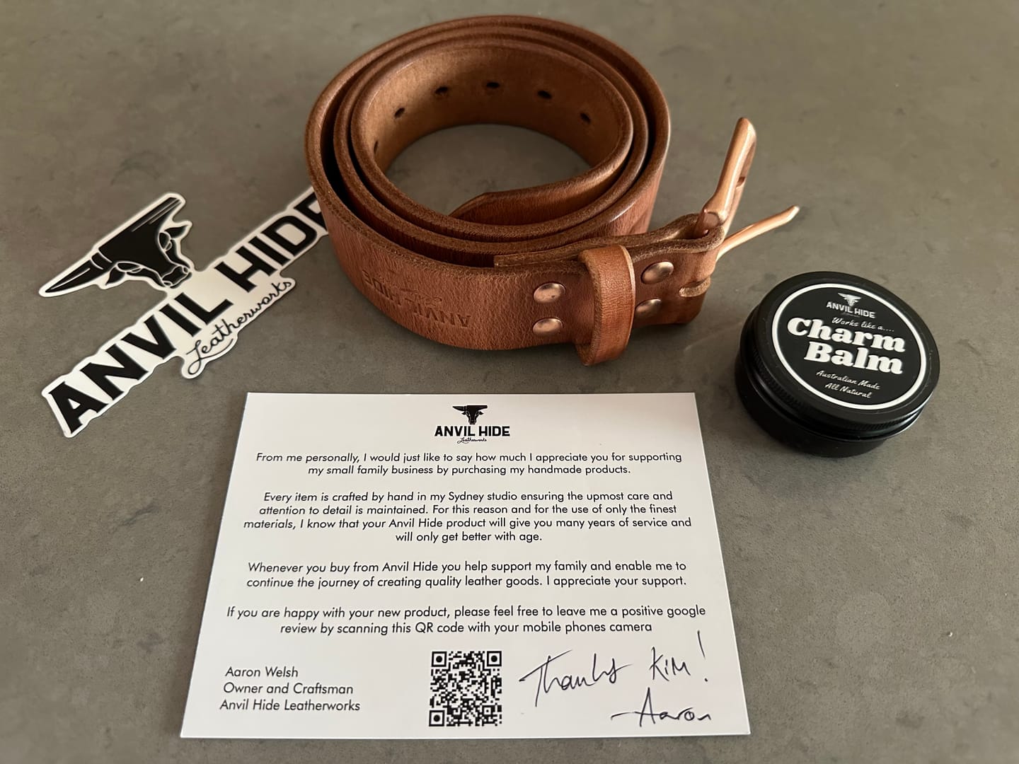 Customer photo review of The Patina King Belt