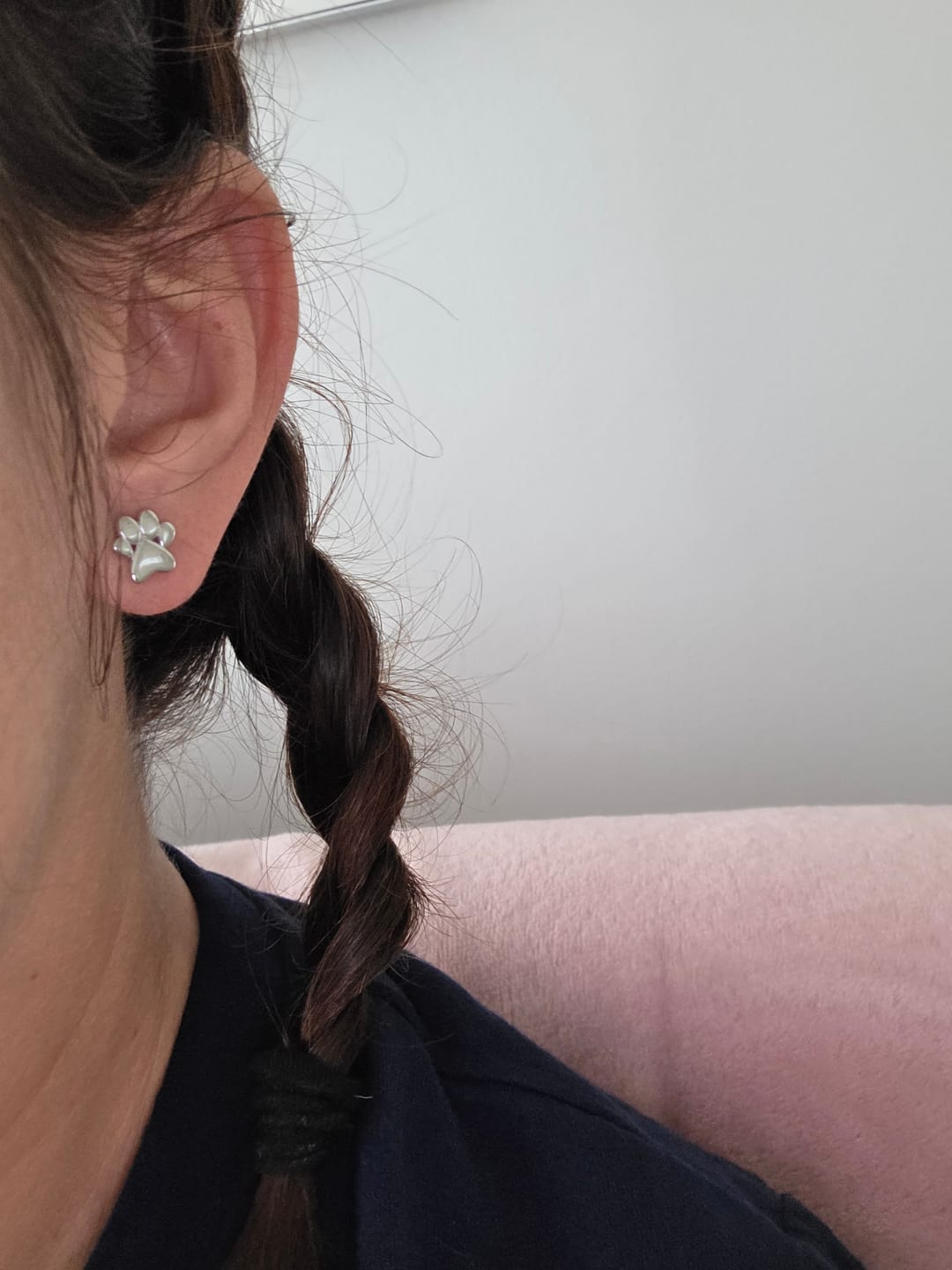 Customer photo review of Pfote Ohrstecker in 925 Silber