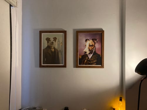 Customer photo review of The Victorian Gentleman - Custom Pet Portrait