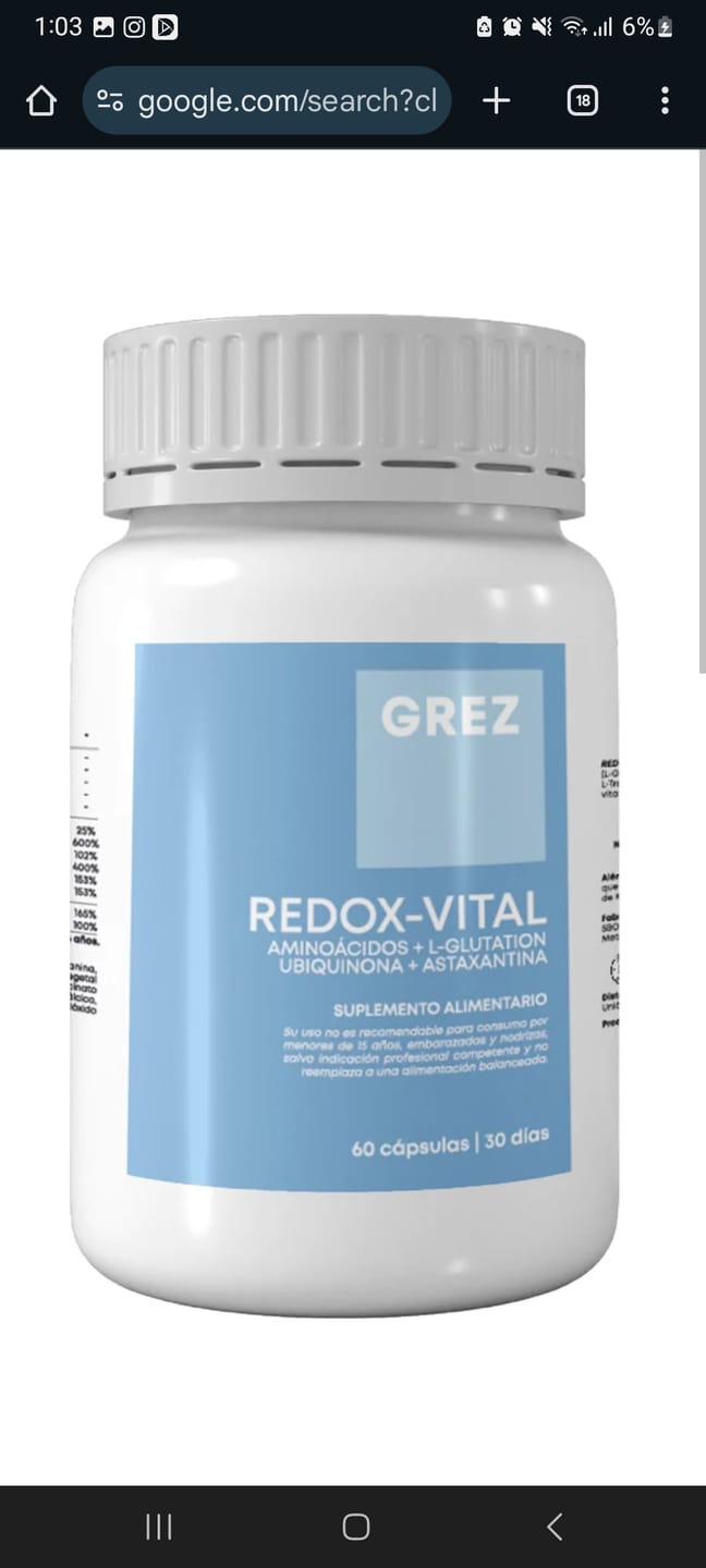 Customer photo review of REDOX-VITAL - Aminoácidos, L-glutation, vitaminas y minerales