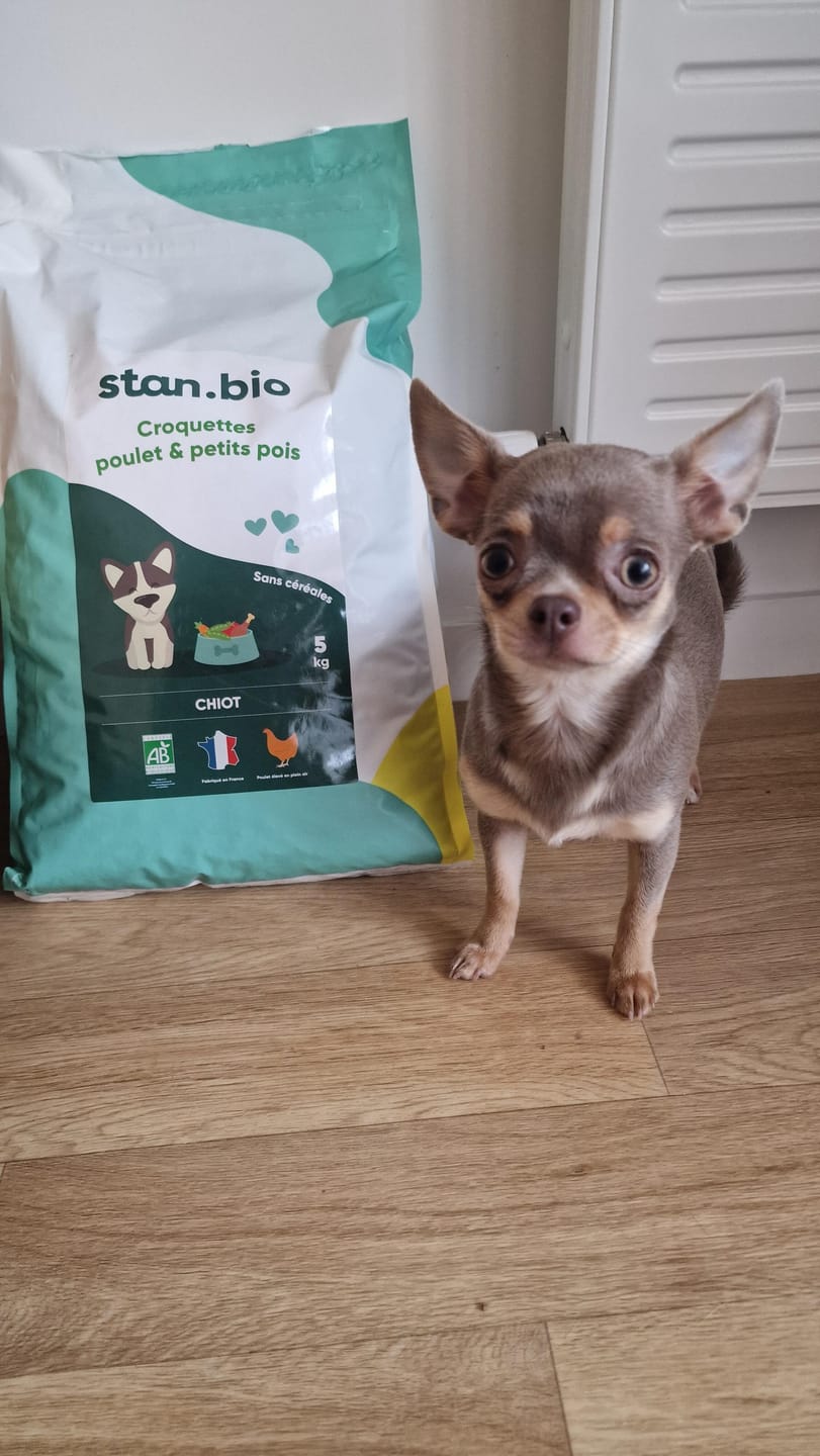 Customer photo review of Croquettes Poulet & Petit Pois - Chiot