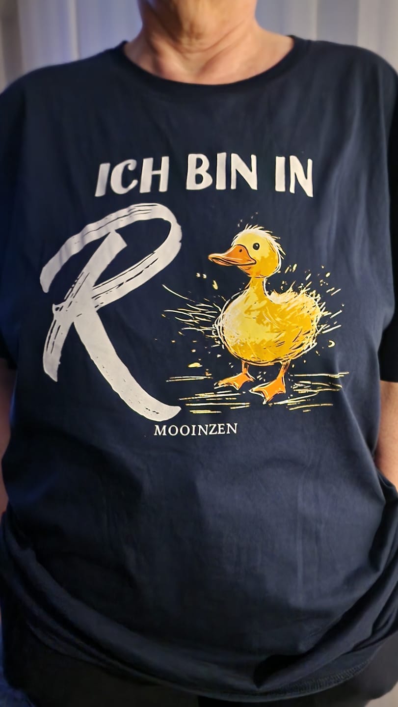 Customer photo review of Ich Bin In Rente Ente · Unisex Premium Bio T-Shirt