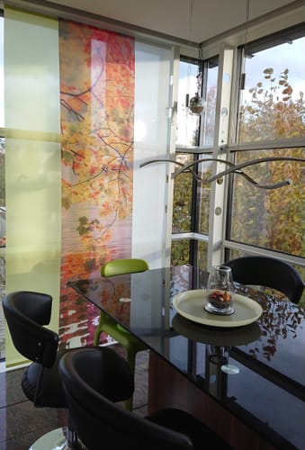Customer photo review of Schiebegardine Motiv  "Herbstsee"