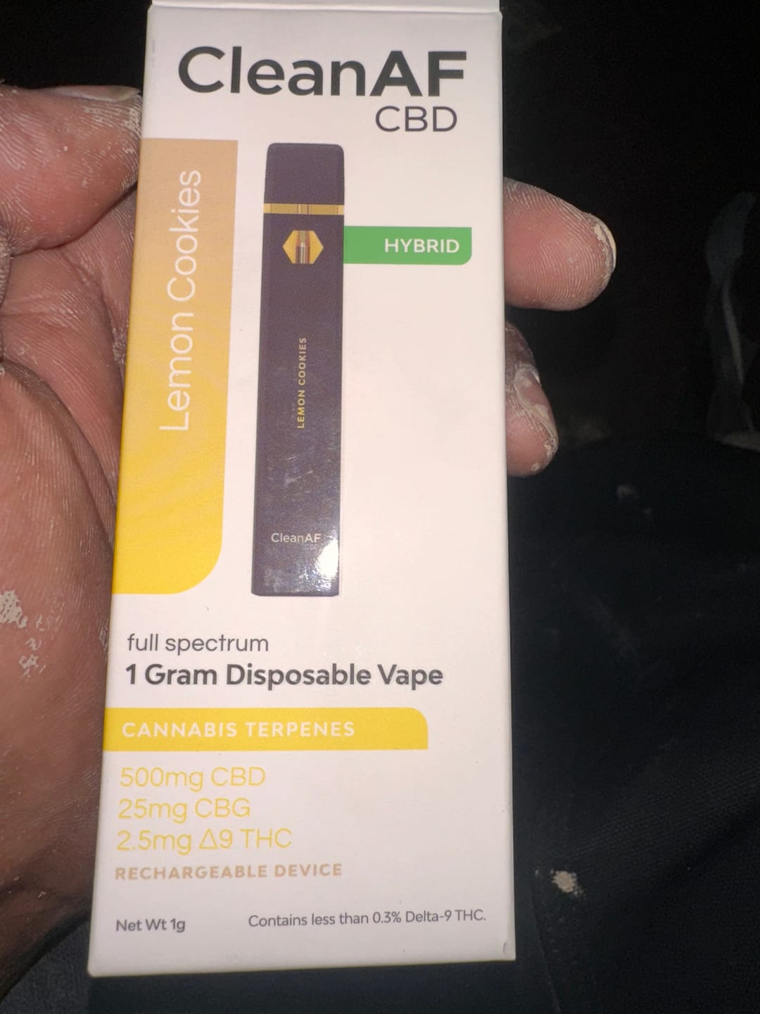Customer photo review of THC Lemon Cookies Vape