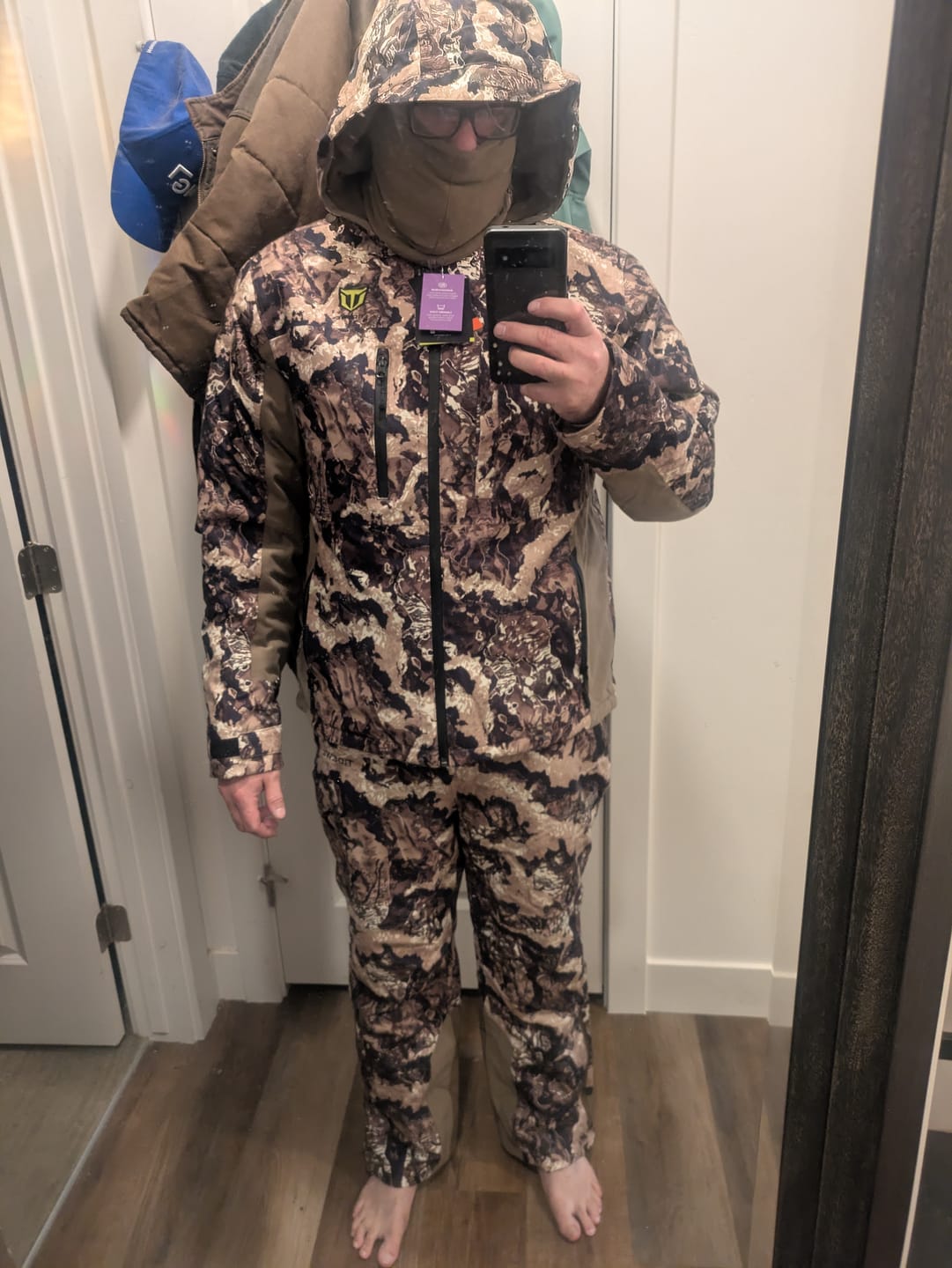 Customer photo review of Altus Whitetail Ultra Silent Hunting Suit Men's Water Resistant Hunting Clothes