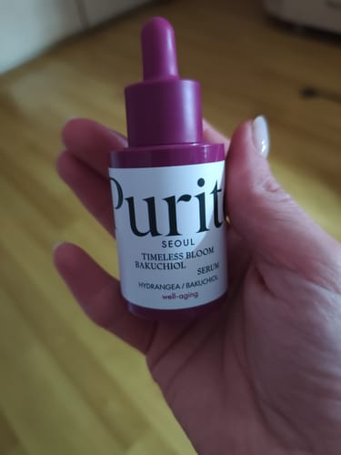Customer photo review of Serums ādas novecošanās pazīmju novēršanai Purito Seoul Timeless Bloom Bakuchiol Serum