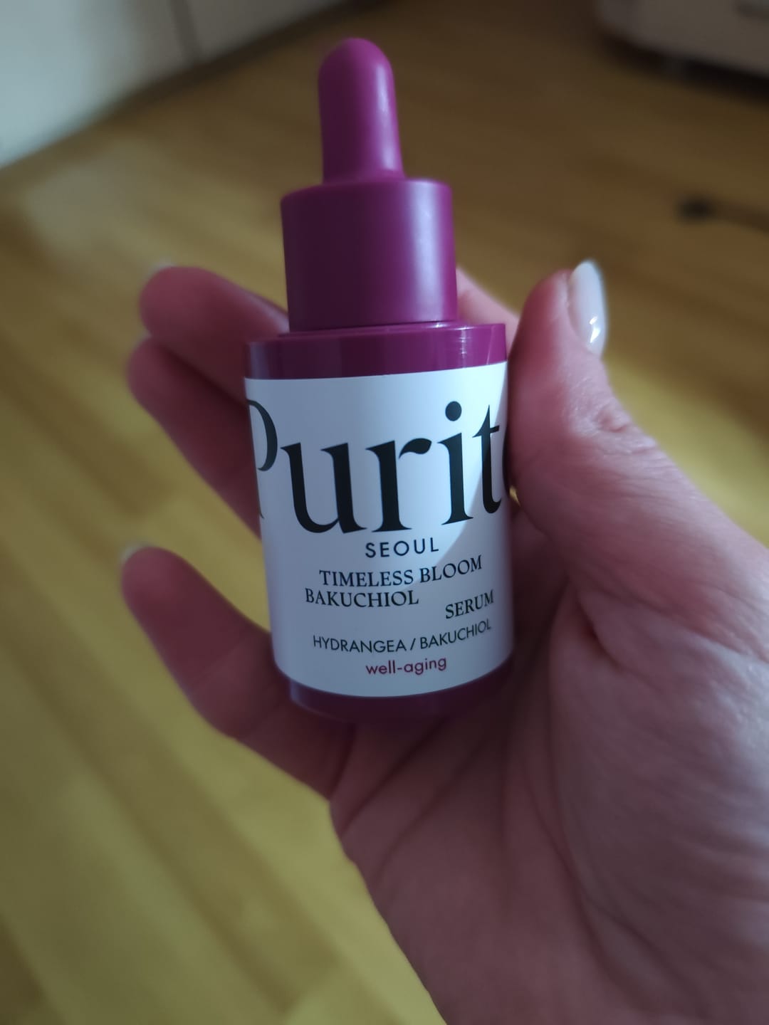 Customer photo review of Pretnovecošanās serums Purito Seoul Timeless Bloom Bakuchiol Serum