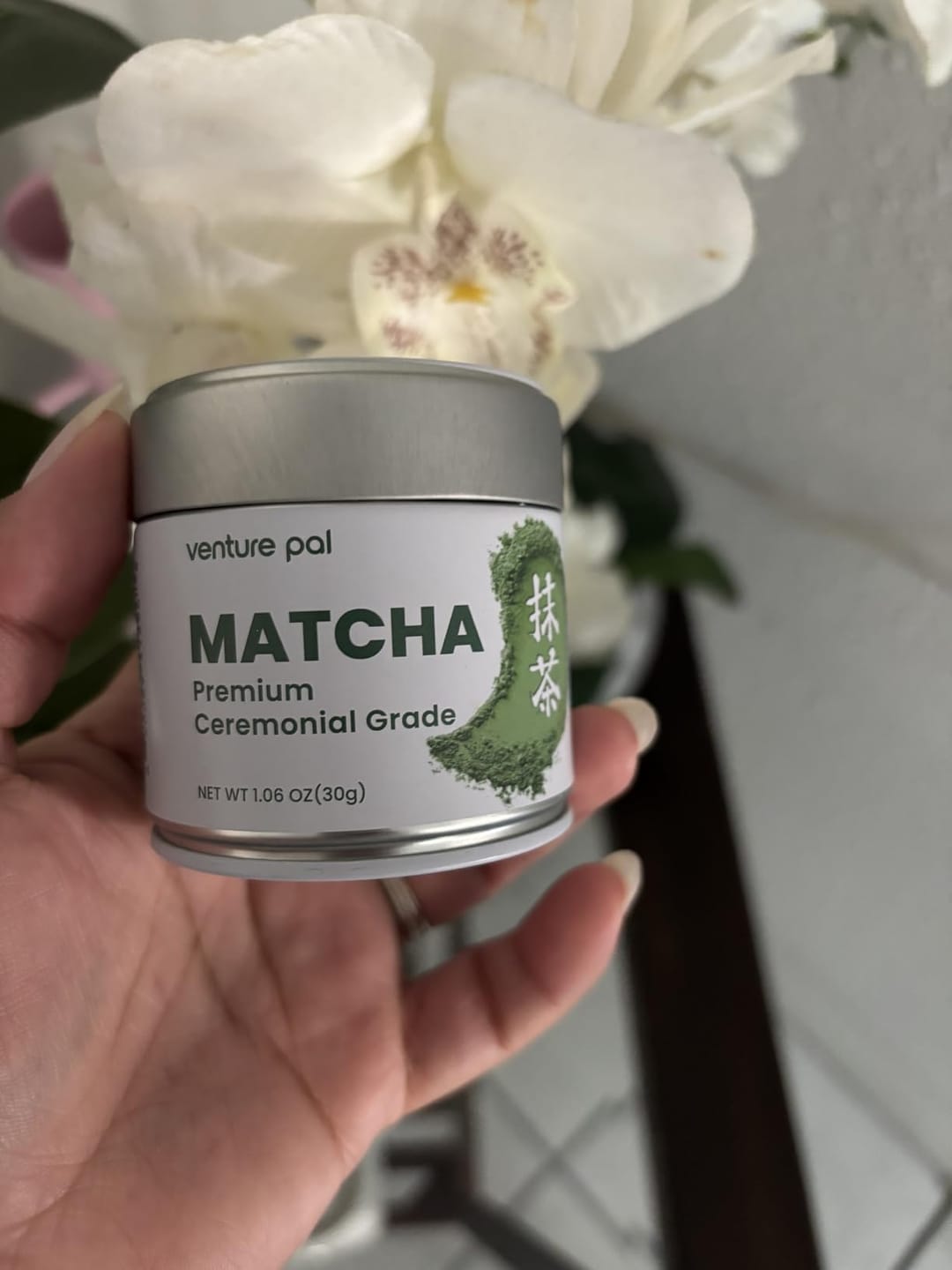 Customer photo review of Ceremonial Grade Matcha Powder - 30g/1.06oz