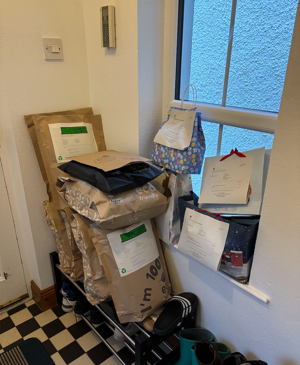 Customer photo review of XXL Paper Mailing Sacks