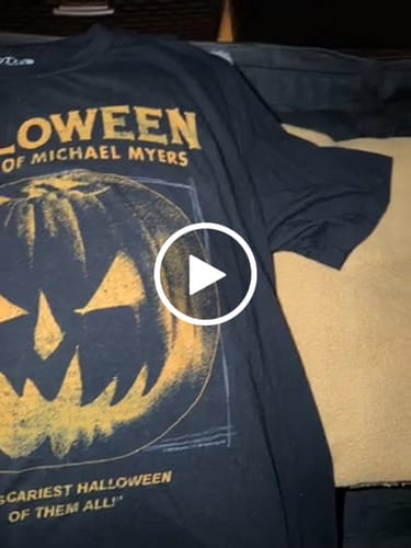 Customer video review of Halloween 6: Jack-o-lantern (V2) T-Shirt