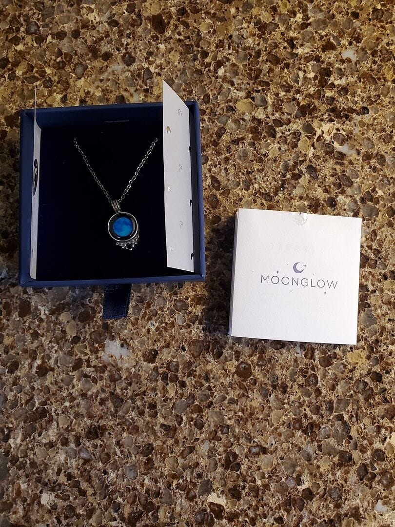 Customer photo review of Classic Pendant Necklace With Black Crystal