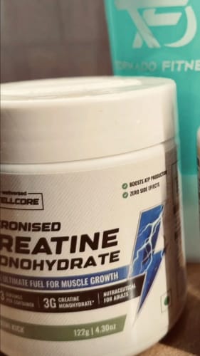 Customer photo review of Wellcore - Pure Micronised Creatine Monohydrate | Kiwi Kick (122g, 33 servings)